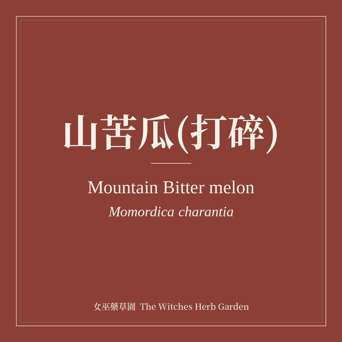 Mountain Bitter melon Momordica charantia
