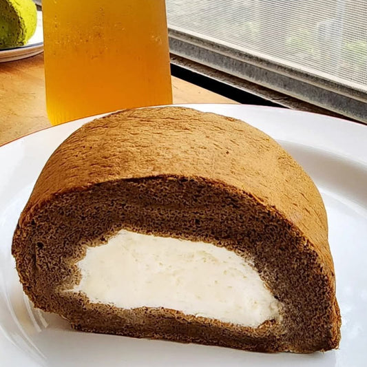 [Gluten-Free Cake] Rose & Tie Guan Yin Oolong Tea Fresh Cream Roll Cake
