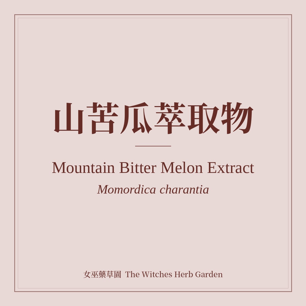 Mountain Bitter Melon Extract Momordica charantia