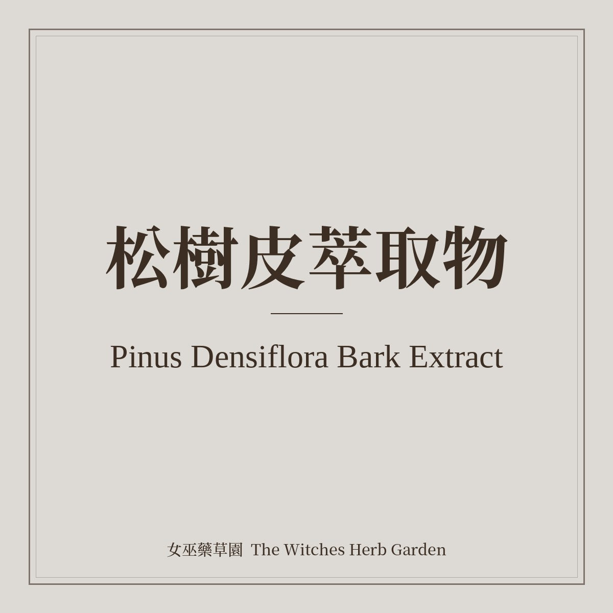 Pinus Densiflora Bark Extract