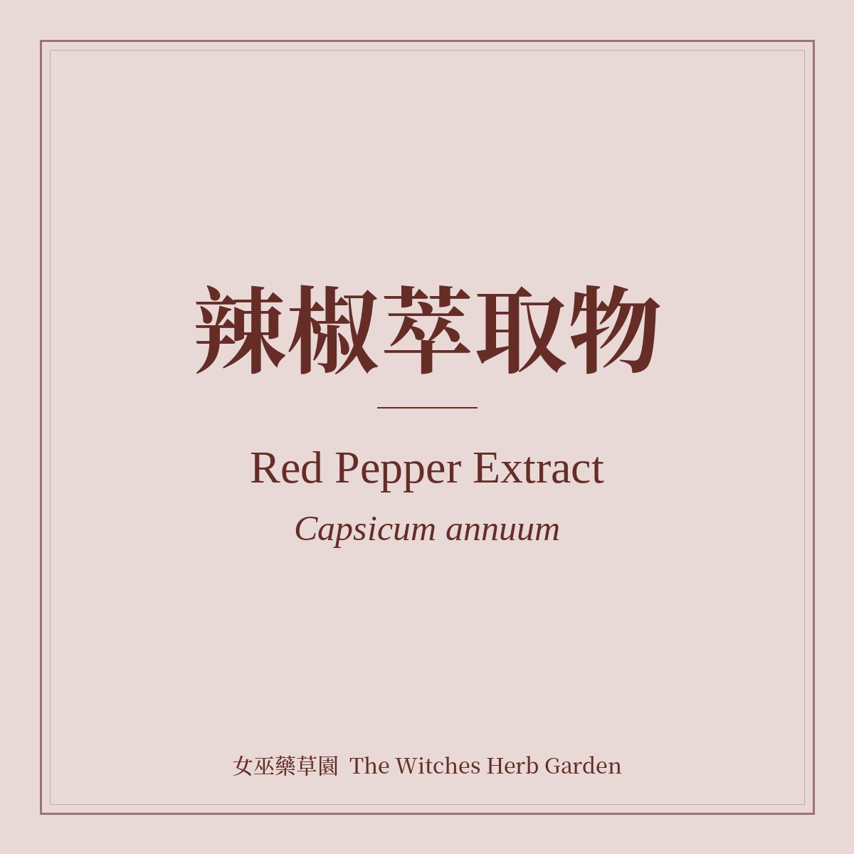 Red Pepper Extract Capsicum annuum
